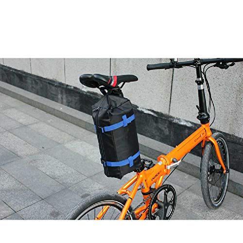 Bolsa de bicicleta acolchada y resistente para modelos plegables rojos 4