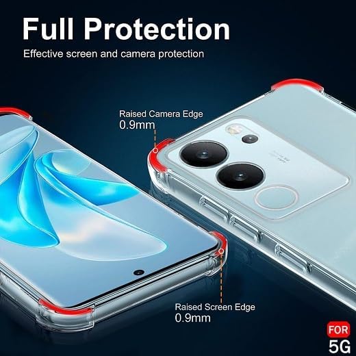 Image of Case Creation Brand - Mobile Cover for Vivo Y200e (Soft & Flexible Back Case), Transparent