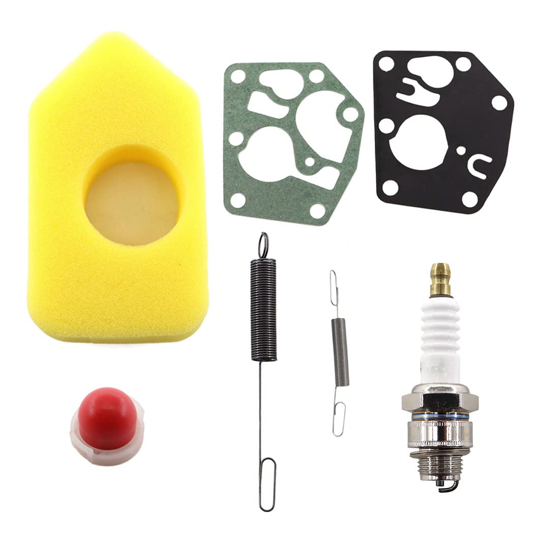 MCHNIC Air Filter Complete Engine Service Kit for Mountfield HP470 SP470,698369 Air Filter, 495770 795083 Diaphragm, 694394 Prrimer Bulb, Spark Plug, 691859 692211 Spring Lawn Mower Kit