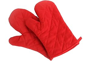 Kitchen's Marvel Heatproof Red Oven Gloves