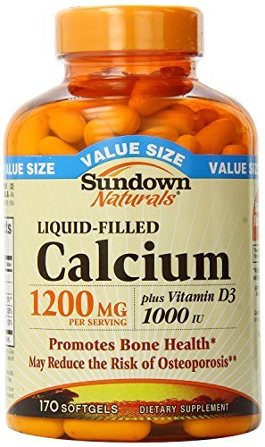 Sundown Calcium Plus D3, 1200 mg, Liquid-Filled, 170 Softgels by Sundown Naturals