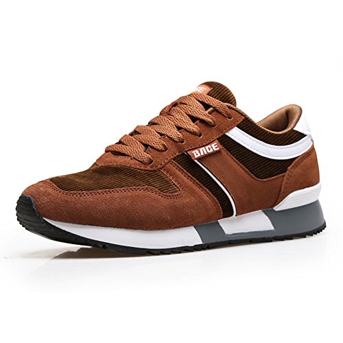 Chaussures de sport en suède pour running urbain et loisirs