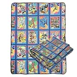 Marvel X‑Men Comic Cards Fleece Throw Blanket – Ultra‑Soft Silk‑Touch Polyester, Wolverine Deadpool Storm Gambit Art, Lightweight Warm Couch & Travel Blanket, 60 × 45 in