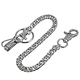4. Gesamtlänge ist etwa 13 Zoll ein Link. Es verfügt über eine abnehmbare Taschenuhrenkette mit Haken an einem Ende.