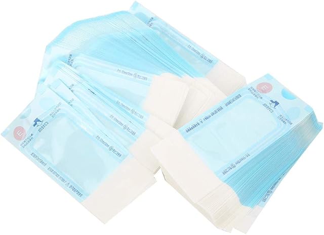 Self Sealing Sterilization Pouch,Professional Self Sealing Sterilization Pouch Bag Disposable Dental Storage Tool Approx 2.2 x 5.1in
