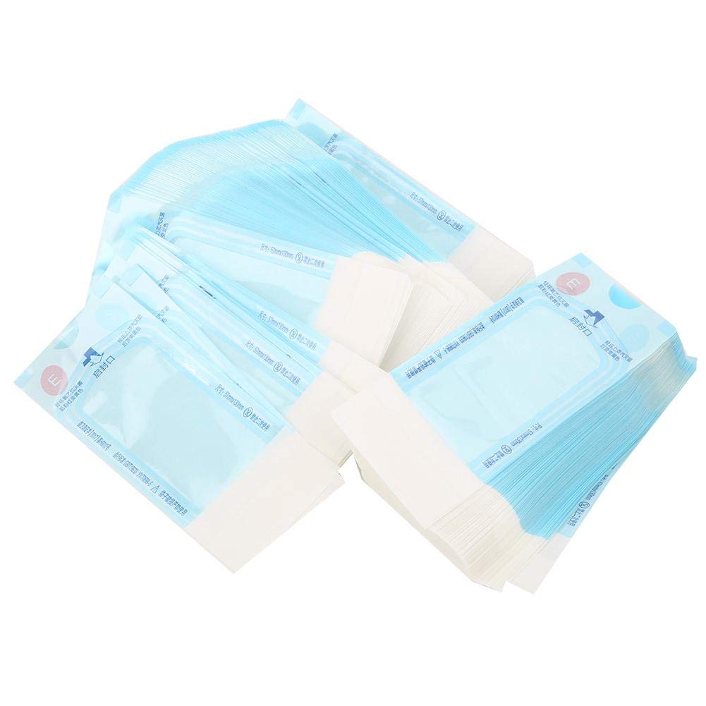 Longzhou Pochette de stérilisation Auto-étanche, Sac de Poche de stérilisation Auto-étanche Professionnel, Outil de Stockage Dentaire jetable d'environ 2,2 x 5,1 Pouces