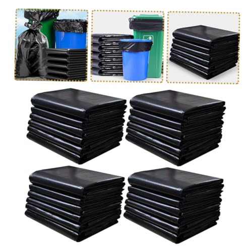 Image of Baluue Large Heavy Duty Garbage Bags 50pcs 60X90Cm Thick Plastic Trash Bags for Kitchen, Gardening, Commercial and Household Waste Disposal