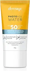 Photoage Water, Protetor Solar Incolor com FPS50 e PPD20, Fórmula Enriquecida com Hialuronato de Sódio e Tecnologia Double UV Protect, 40g