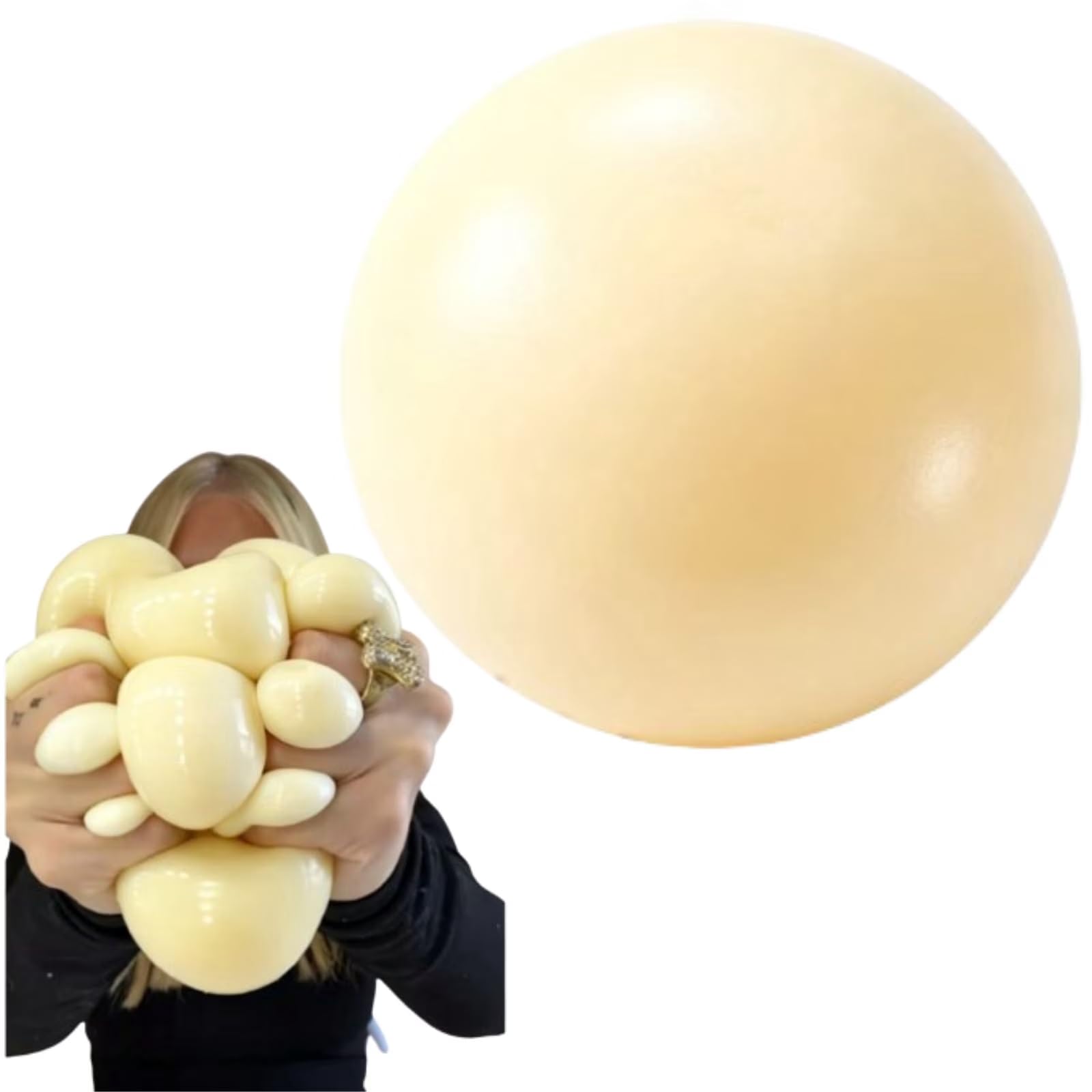 Squishy Dough Stress Ball, 8cm Squeeze Fidget Toy for Stress Relief — image 1