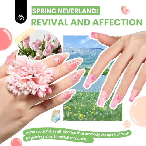 Image of Beetles Gel Nail Polish Kit with U V Light 85Pcs, 55 Colors Seasonal Symphony Set with Diamond Decorations & Manicure Art Stickers and Tools Soak Off for All Season