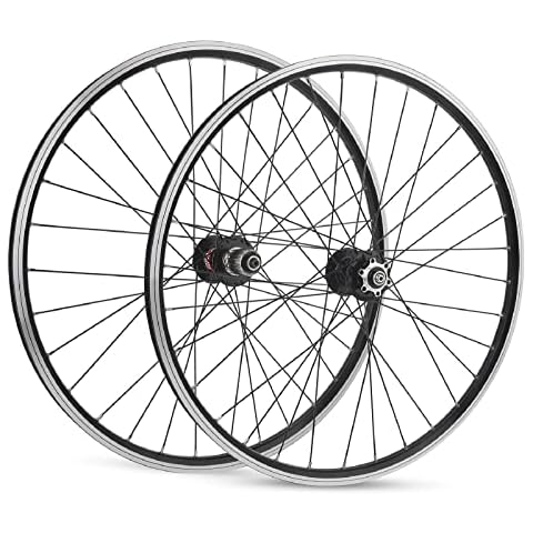 JIE KE Bike Rim 26 Inch Mtb Rim Disc/v Brake Bicycle Front Rear Wheel 32 Spoke 7 8 9 10 11 12 Speed Cassette Qr Sealed Bearing Hubs 4.8 Lb Quick Release Axles Bicycle Accessory Cover