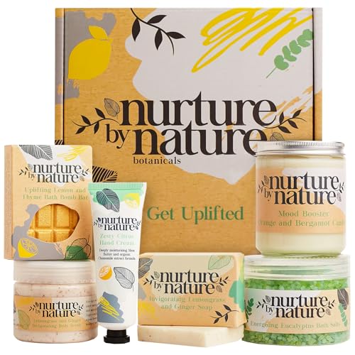 Nurture by Nature RELAX & UPLIFT Spa Kit for Women – Birthday Gif...