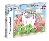 Hecho en Italia Clementoni - Puzzle infantil 104 piezas Unicornios, puzzle infantil a partir de 6 años (27109)