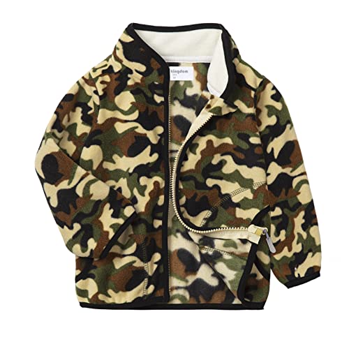 Image of Mud Kingdom Unisex Kids Fleece Jacket Printing Zip Up