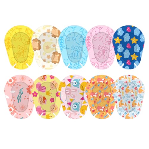 60pcs 10 stili Cartoon Eye Patch per bambini Adesivi Eye Patch per bambini Occhio pigro blocco della luce tessuto elasticizzato benda per gli occhi per bambini