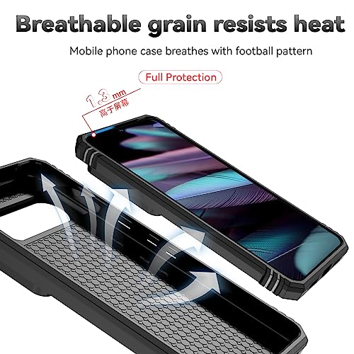 for Google Pixel 8 Pro Case with Slide Camera Cover HD Screen Protector [Military Grade 16ft. Drop Tested] Magnetic Ring Holder Kickstand Protective Phone Case for Google Pixel 8 Pro 2023, Black by PUSHIMEI - Image 9