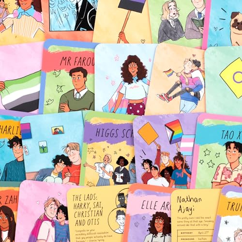 Laurence King Official Heartstopper Fan Cards: 42 Fully Illustrated Cards (Teen, Young Adult) - Kartenspiel - White - Einheitsgröße - Unisex - Pride, Allyship, Geschlecht und Identität