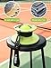VAIIO Professional Tennis Trainer - Full Metal Portable Solo Rebounder with 3 High-Elastic String Balls, Ideal for Adults, Kids, Beginners & Advanced Players (Green)