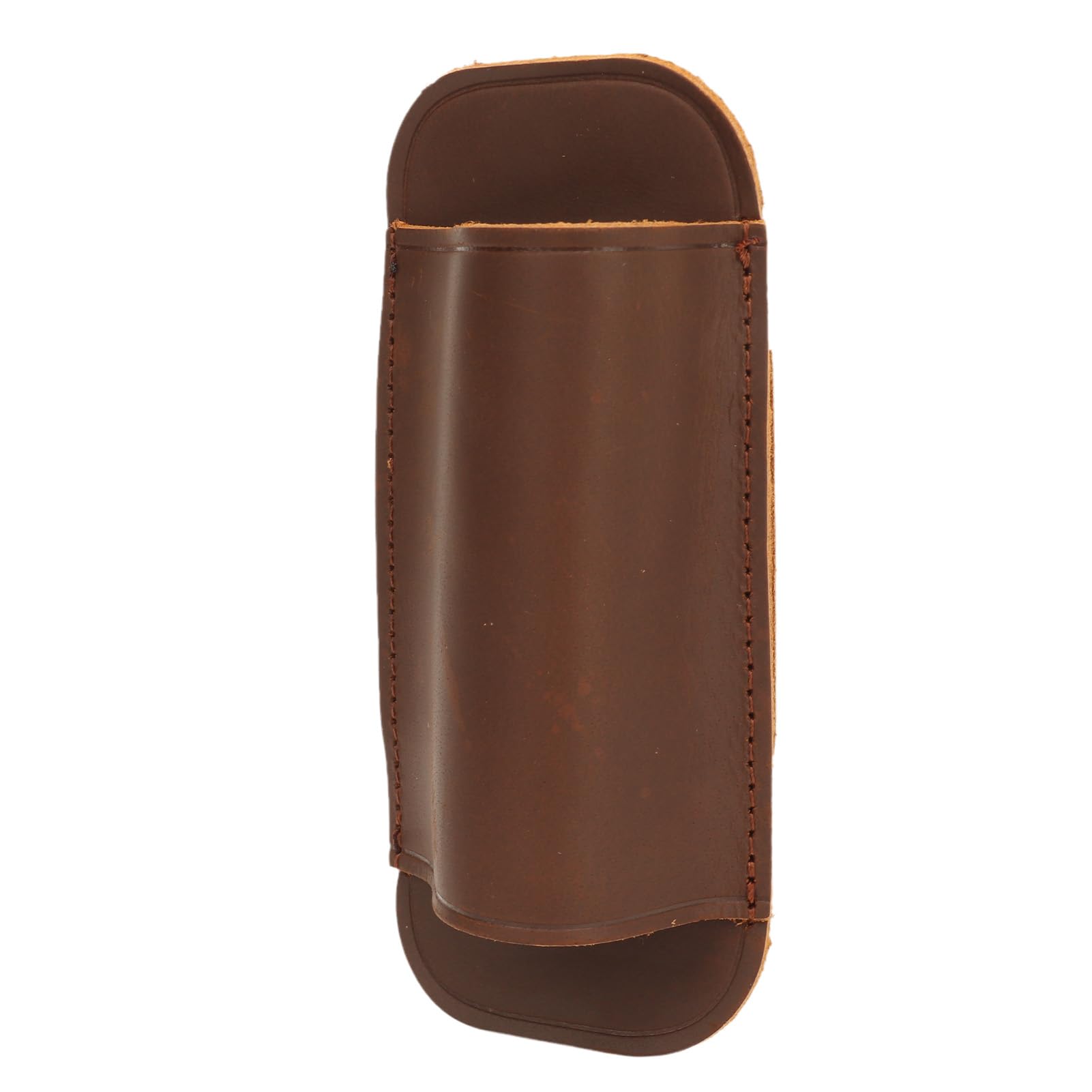 Funda De Cuchillo De Cuero Crazy Horse - Diseño Horizontal, Con Clip Para Cinturón, Color Negro, Para Exteriores Y Regalo