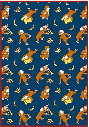 丸眞 毛布 おさるのジョージ ジョージスタイル ブランケット H200×W140cm かわいい ふわふわ おしゃれ 防寒グッズ 4765024200