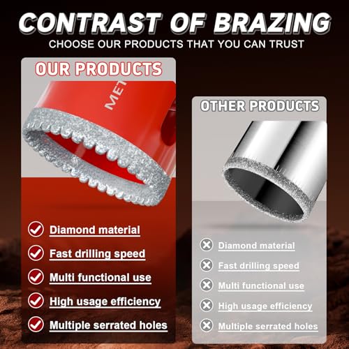 15 PCS Serrated Diamond Core Bits
