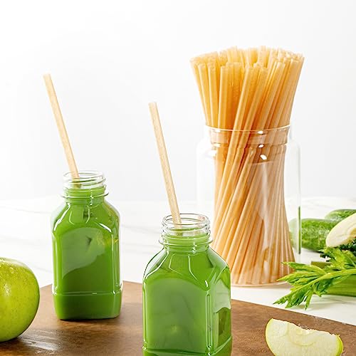 Image of Restaurantware-Basic Nature Disposable Straws,Sustainable Straws - Sturdy, Won't Alter Flavors, Brown PLA /Coffee Ground Straw, For Hot And Cold Drinks