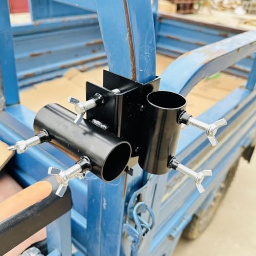 Support de parasol à serrage pour balustrade et balcon en acier inoxydable ajustable