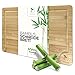 Koogreen massives Bambus Schneidebrett mit Saftrille I 45x30x2 cm Holzbrett Küche I Küchenbrett XXL I Holzschneidebrett antibakteriell I Tranchierbrett formstabil I Holz-Schneidebrett messerschonend