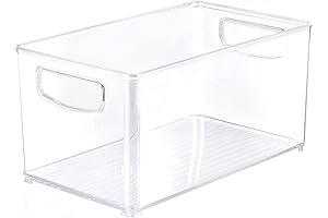 10 Inch Extra Large Deep Storage Container - Clear Organizer Pantry Bin