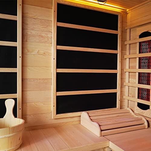 Sauna Headrest, Wooden Sauna Pillow, Sauna Accessories for Infrared & Steam & Barrel Sauna Room for Recovery Wellness Relaxation (1, Hemlock) - Image 5