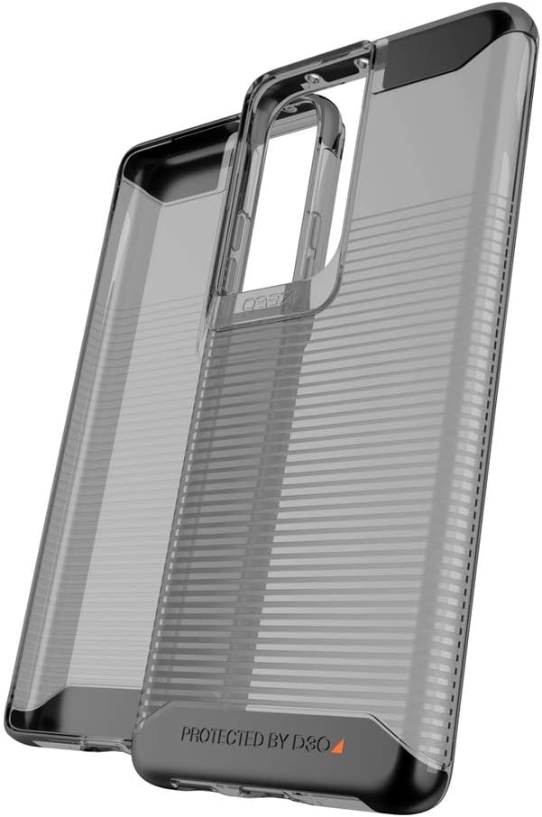 Gear4ZAGG Havana Case - Lightweight, Stylish case with top, Bottom and Corner Protection with D3O - for Samsung Galaxy S21 Ultra 5G - Smoke (702007328)