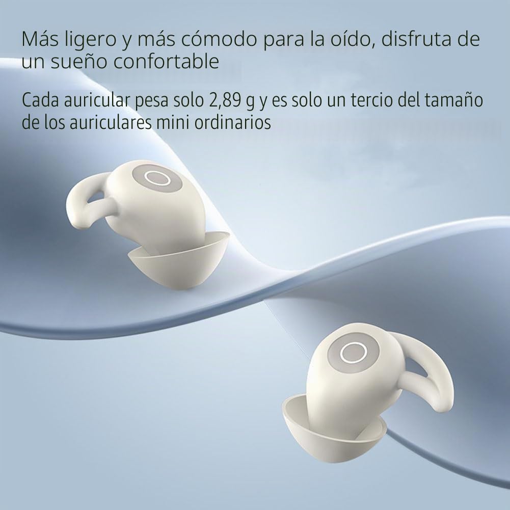 Noise Cancelling Earplugs for Sleep,Anti Snoring Headphones for Side Sleepers, Mini Bluetooth Sleepbuds,Ultra Comfortable & Noiseless Sleeping with ANC, Mini Bluetooth Sleepbuds with 24h Battery-B
