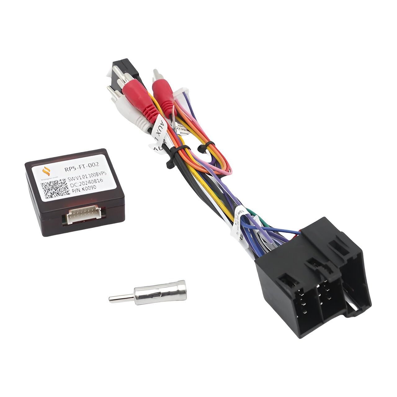 Adattatore CAN Bus per controllo remoto del volante compatibile con Fiat 500, Fiorino, Punto, Doblo, Ducato, Qubo, Citroen Nemo, Combo, Peugeot Bipper con adattatore di antenna