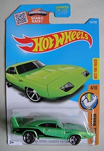 Hot Wheels 2016 Muscle Mania '69 Dodge Charger Daytona 124/250, Green