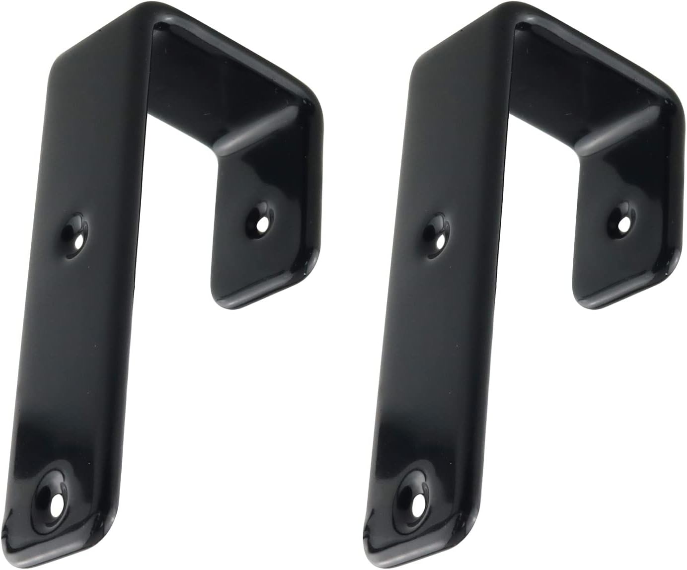 WHYHKJ 2PCS 25mm Iron Bunk Bed Ladder Hooks Brackets Hook Hardware