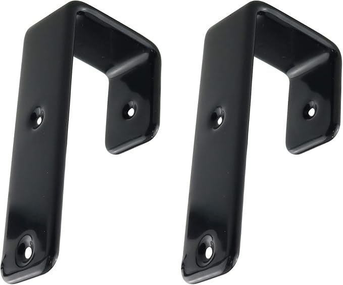 WHYHKJ 2PCS 25mm Iron Bunk Bed Ladder Hooks Brackets Hook Hardware