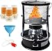 Produktbild Petroleumofen für Innenräume und Camping, 2.6 kW Petroleum Heizung, 4,5L Kapazität, einsetzbar als Zeltheizung Campingheizung Gewächshausheizung Camping Lampen Angelzubehör und Kocher (Schwarz)