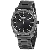 [フォッシル] FOSSIL 腕時計 Machine Black Dial Smoke IP Stainless Steel Men's Watch メンズ FS4774 [並行輸入品]