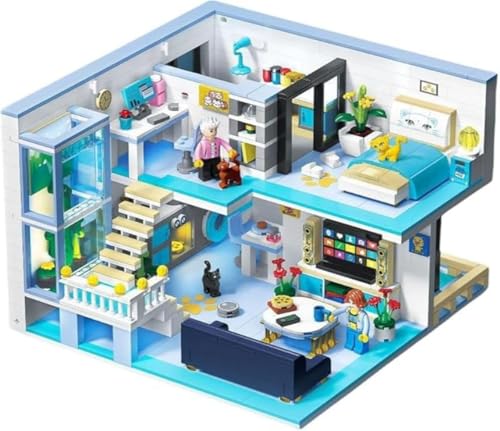 AZIEBAY 積み木セット 部屋模型 3Dジグソーパズル ミニチュア 大人と子供に適しており、8歳以上で、男の子と女の子へのクリスマス/入学式/誕生日のプレゼントに最適です。