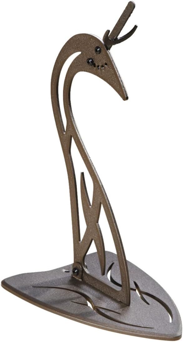 Skull Hooker Table Hooker Powder Coated Steel Trophy Mount - Perfect Kit for Table Display of Taxidermy Deer Antlers and Other Skulls - Available in Graphite Black and Robust Brown