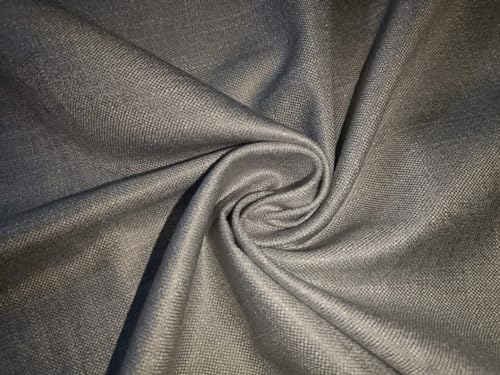 Tissu en bambou haut de gamme Huddersfield 15583 gris et blanc pour couture