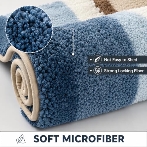 Image of Roseate Sands Super Soft Anti Skid (40x60 cm) Super Absorbent Mats Microfibre 2000 GSM Mat for Bathroom /Bedroom /Kitchen /Door Mat /Floor Mat (Pack of 1)