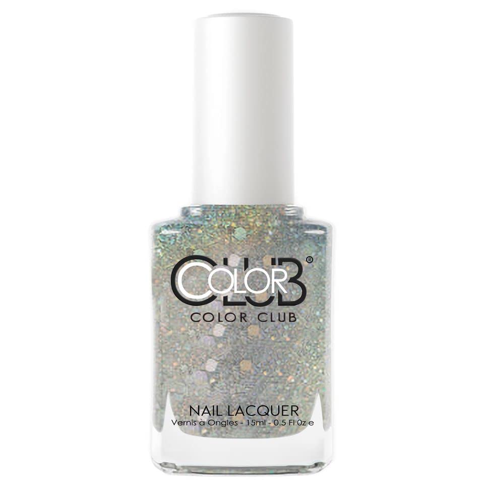 Nail Polish Color Club Halographic Nail Lacquer Fall Winter 2021 HALO ICE - Choose Your Color 0.5oz/15ml each (1334 - Snow Day, Yay!)
