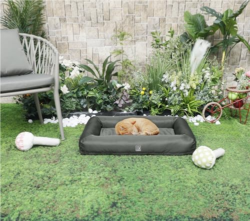 Bestfor Orthopaedic Pet Bed. Removable Waterproof Cover, Cooling Gel Memory Foam, Eggcrate Style, Dog Bed and Bolster Sofa, Full Spine Support, Non-Skid Bottom, Ideal for Crates, Soft and Cozy Large - Image 6