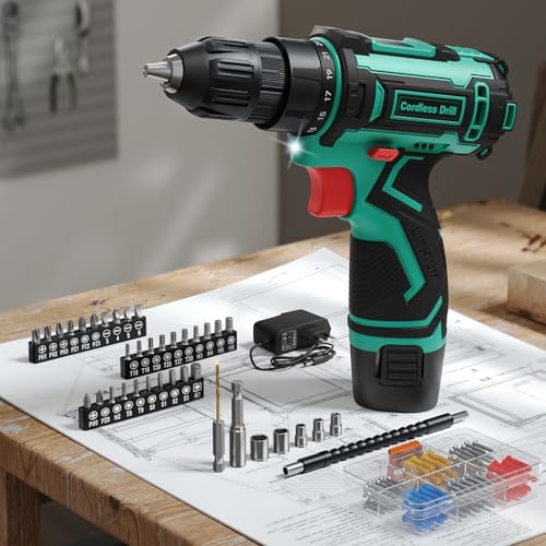 VIWKO 12V Visseuse Devisseuse Sans Fil, Perceuse Visseuse Sans Fi...