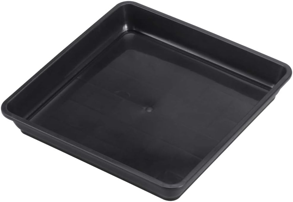 DOITOOL 10pcs Square Plant Saucer Trays Plastic Plant Pot Saucer Flower