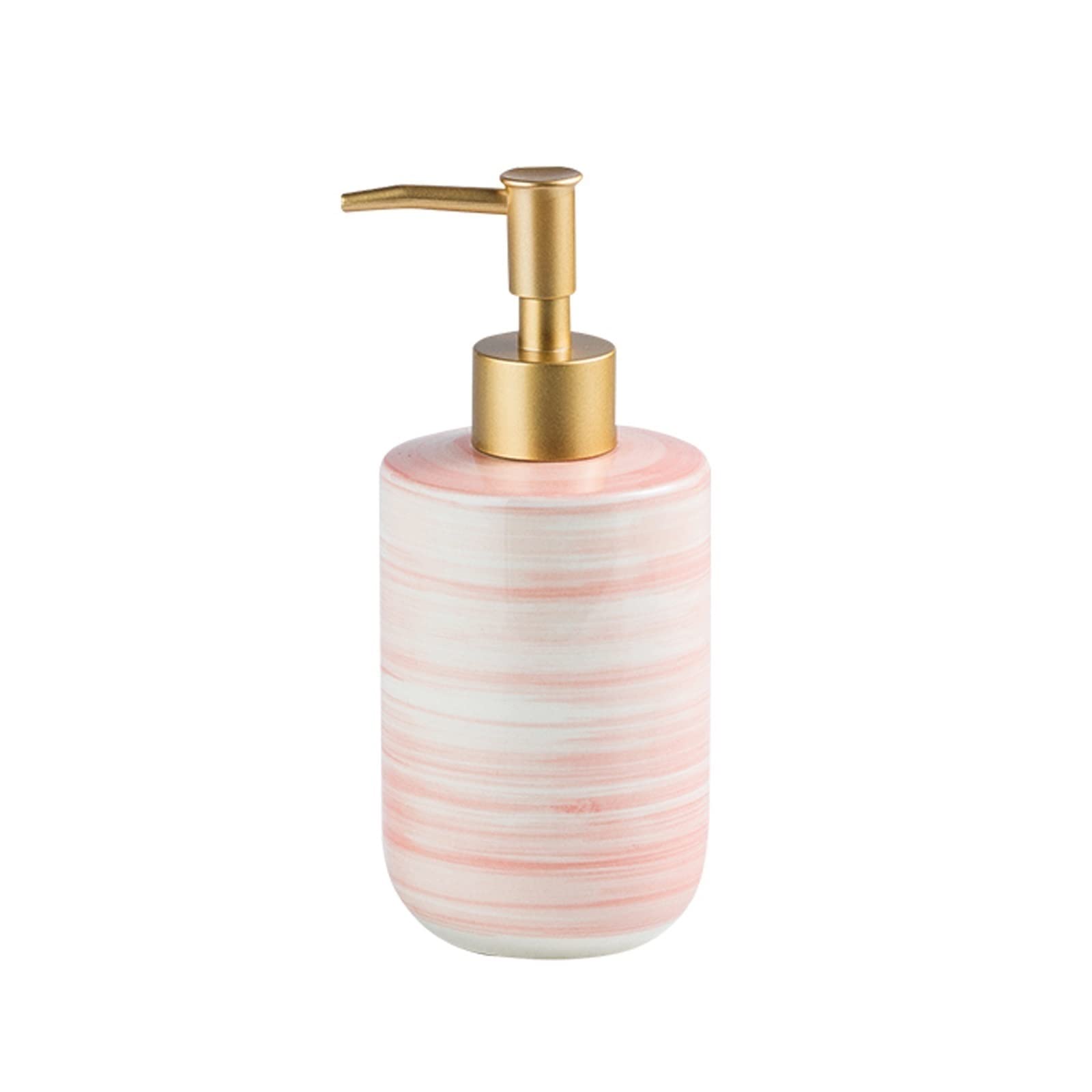 Kitchen Soap Dispenser Ceramic Lotion Bottle Shower Bottle Bathroom Soap Dispenser Suitable for Home Beauty Salon 350ml/12.3oz Handsoaps Dispenser(B)