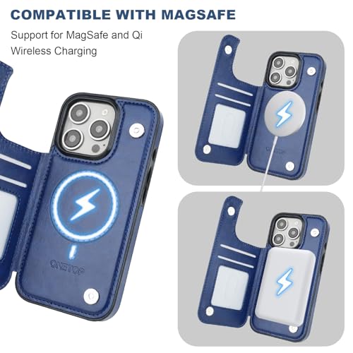 Étui portefeuille iPhone 16 Pro en cuir avec blocage RFID - 5