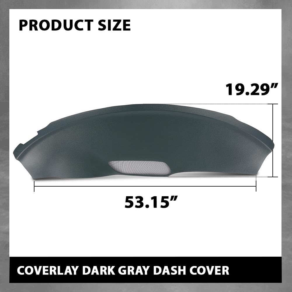 G-PLUS Copertura cruscotto grigio scuro compatibile con Pontiac Firebird 1993-1996 18-925-DGR