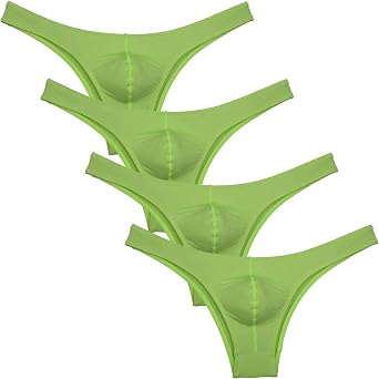 Mens Smooth Bikini Briefs Underwear Low Rise Cheeky Briefs Hipster Panties